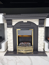 Dimplex Luxemburg очаг Atherton сланец/темный дуб (каменный) (выставочный образец)